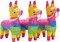 Mini Donkey Pinata - 3 Pack Small Mexican Pinatas for Cinco de Mayo, Mexican Fiestas, Birthday Parties (4 x 7.5 x 2 In)